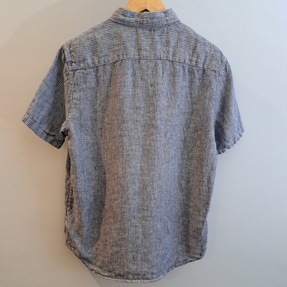 Everlane Men's Small 100% Linen Pigment Dyed Short Sleeve Button Down Shirt - Picture 4 of 11